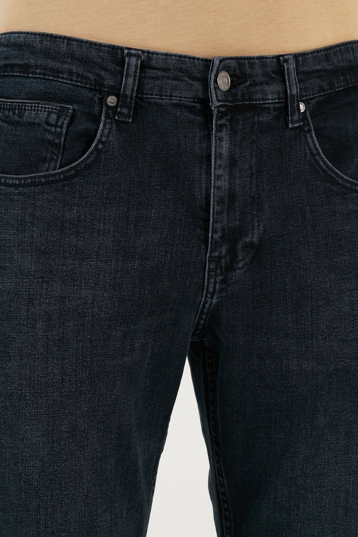 Buratti Pamuklu Yüksek Bel Comfort Fit Boru Paça Jeans Erkek Kot Pantolon 4411J68TEXAS LACİVERT
