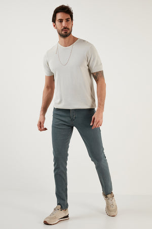 Buratti Pamuklu Normal Bel Düz Paça Regular Fit Jeans Erkek Kot Pantolon 6440302 KOYU MAVİ