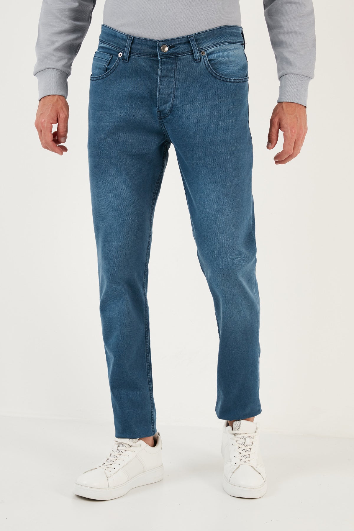 Buratti Pamuklu Normal Bel Regular Fit Jeans Erkek Kot Pantolon 6440303 MAVİ