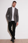 Buratti 6 Drop Çift Yırtmaçlı Slim Fit Blazer Erkek Ceket 659001 GRİ