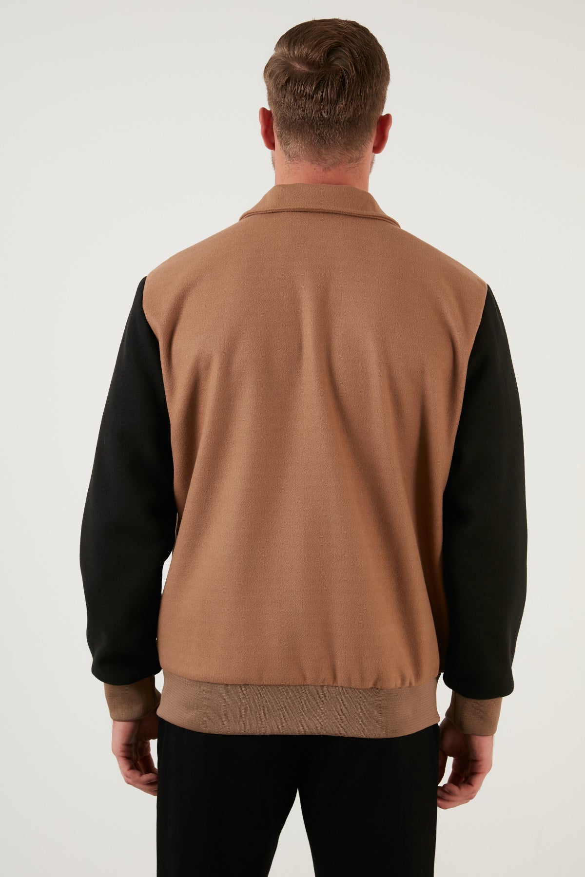 Buratti Armalı Fermuarlı Regular Fit Bomber Erkek Mont 5715896 CAMEL