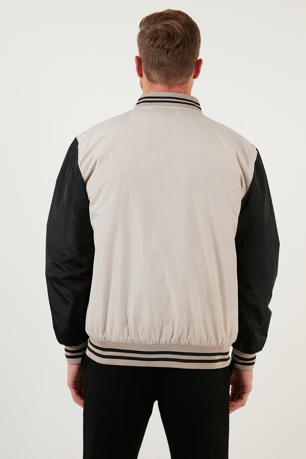 Buratti Regular Fit Kolej Yaka Bomber Erkek Mont 5715984 TAŞ