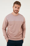 Buratti Pamuklu Bisiklet Yaka Slim Fit Erkek Sweat 5905033 GÜL PEMBE