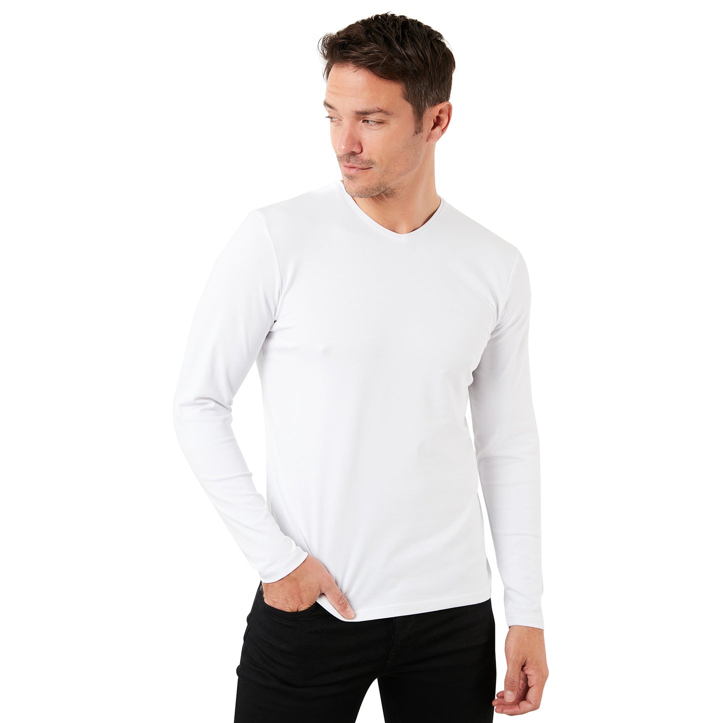 Buratti Pamuklu Bisiklet Yaka Slim Fit Basic Erkek Sweat 5905068 BEYAZ