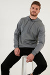 Buratti Regular Fit Kapüşonlu Pamuklu Erkek Sweat 5905285 AÇIK HAKİ