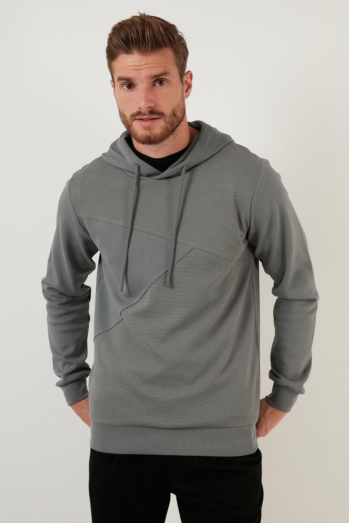 Buratti Regular Fit Kapüşonlu Pamuklu Erkek Sweat 5905285 AÇIK HAKİ