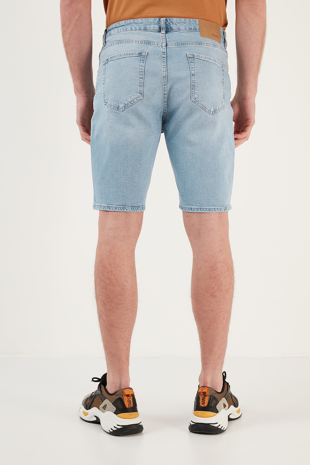 Buratti Pamuklu Normal Bel Slim Fit Kot Erkek Short 4501F031IBIZA AÇIK MAVİ