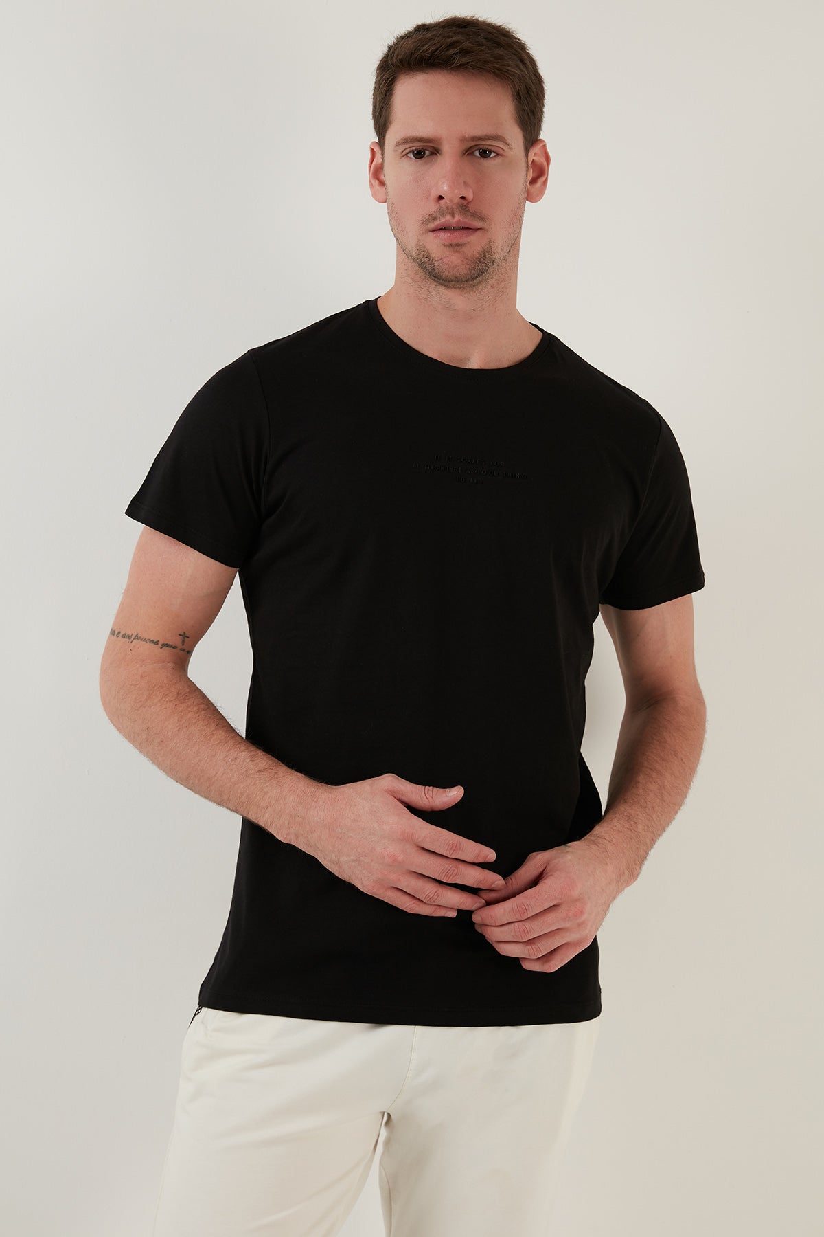 Buratti Erkek T Shirt 541IFIT SİYAH