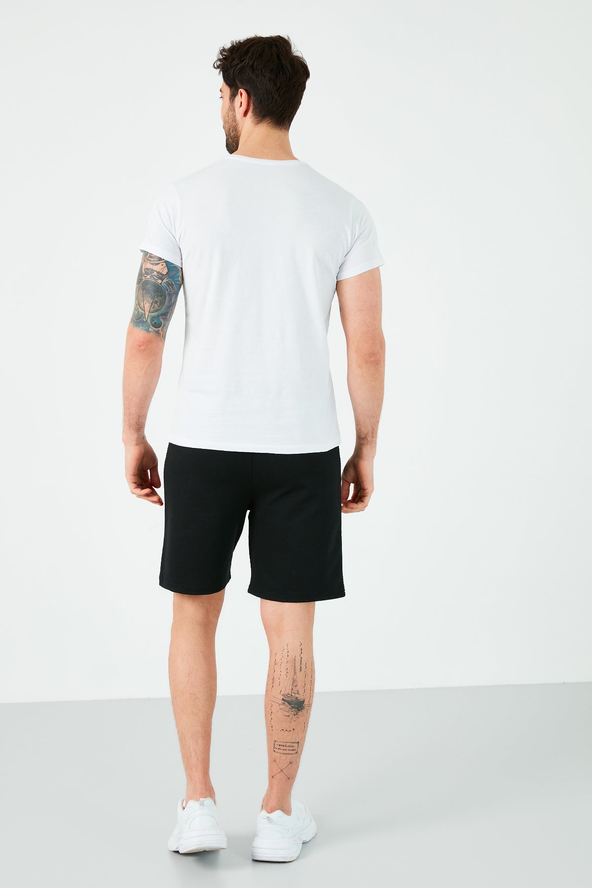 Buratti Pamuklu Belden Bağlamalı Slim Fit Erkek Short 568R165 SİYAH