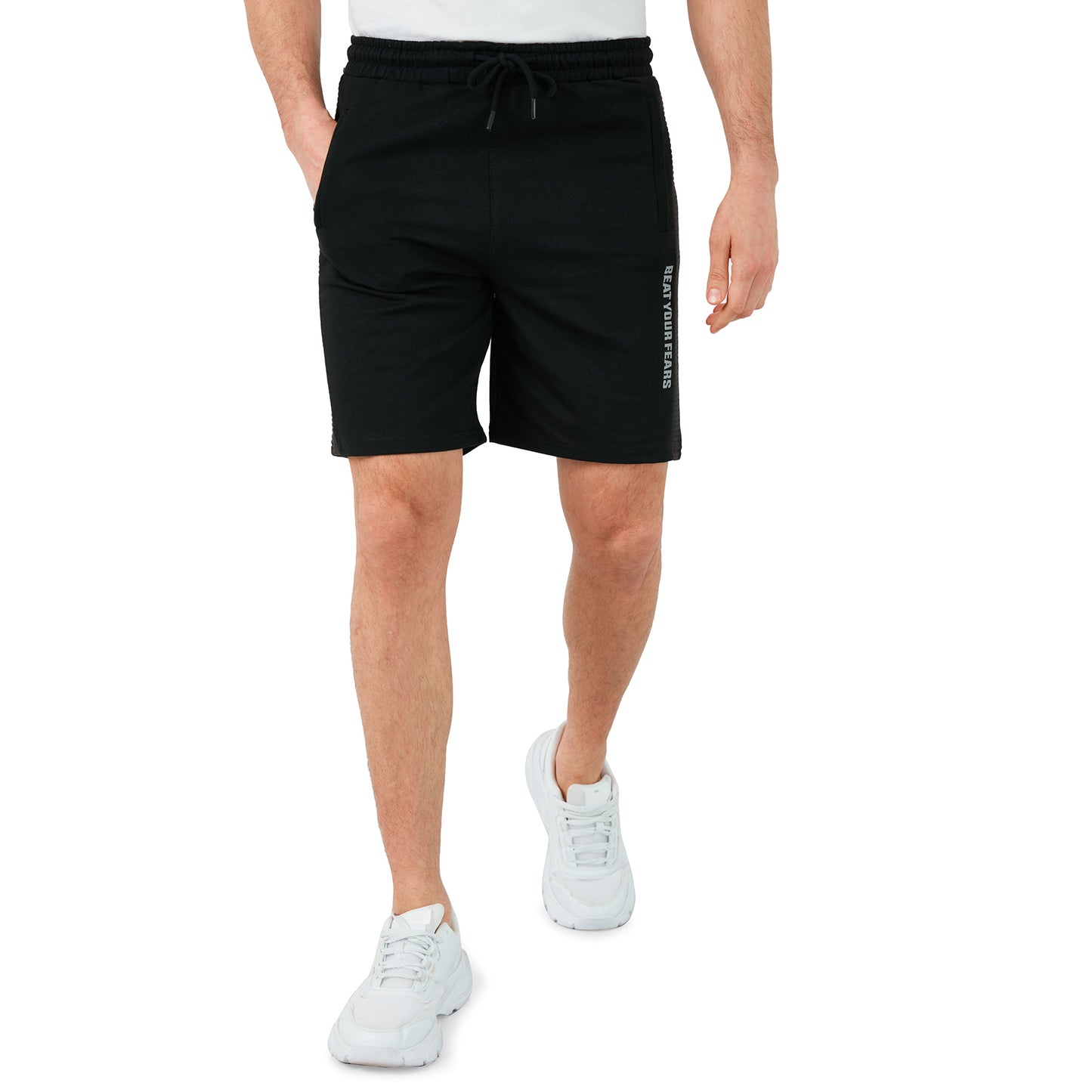 Buratti Pamuklu Belden Bağlamalı Slim Fit Erkek Short 568R165 SİYAH