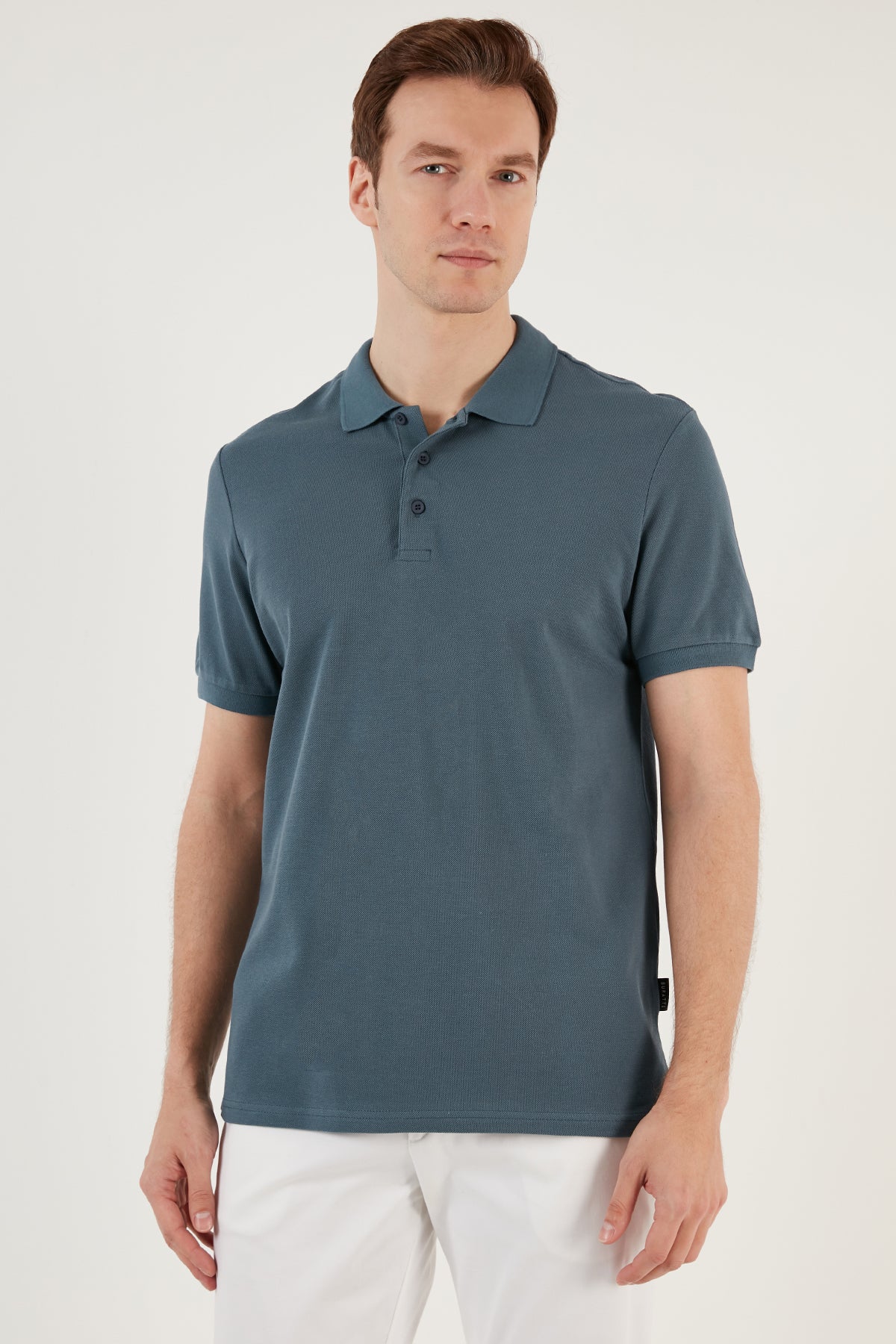 Buratti % 100 Pamuk Regular Fit Düğmeli Erkek Polo Yaka T Shirt 5902127 PETROL