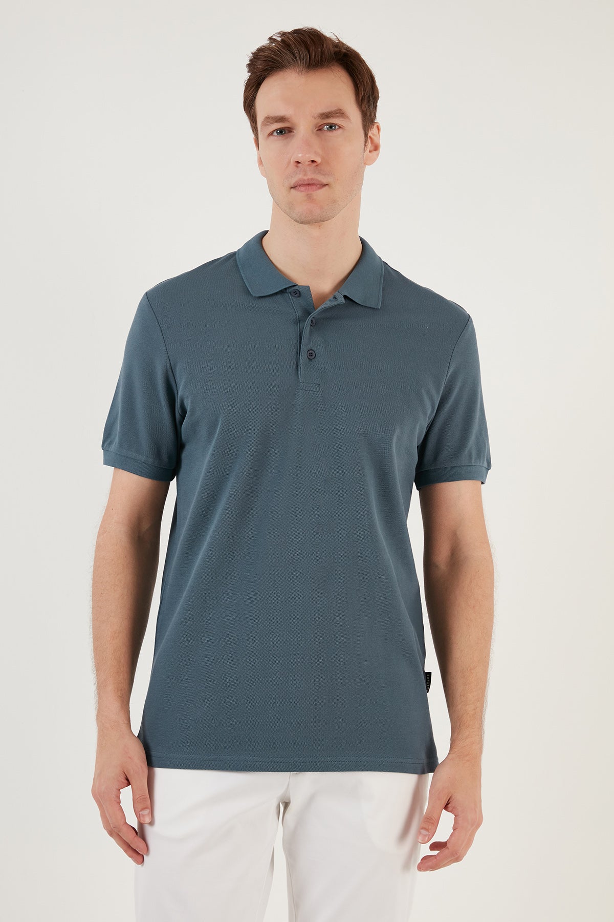 Buratti % 100 Pamuk Regular Fit Düğmeli Erkek Polo Yaka T Shirt 5902127 PETROL