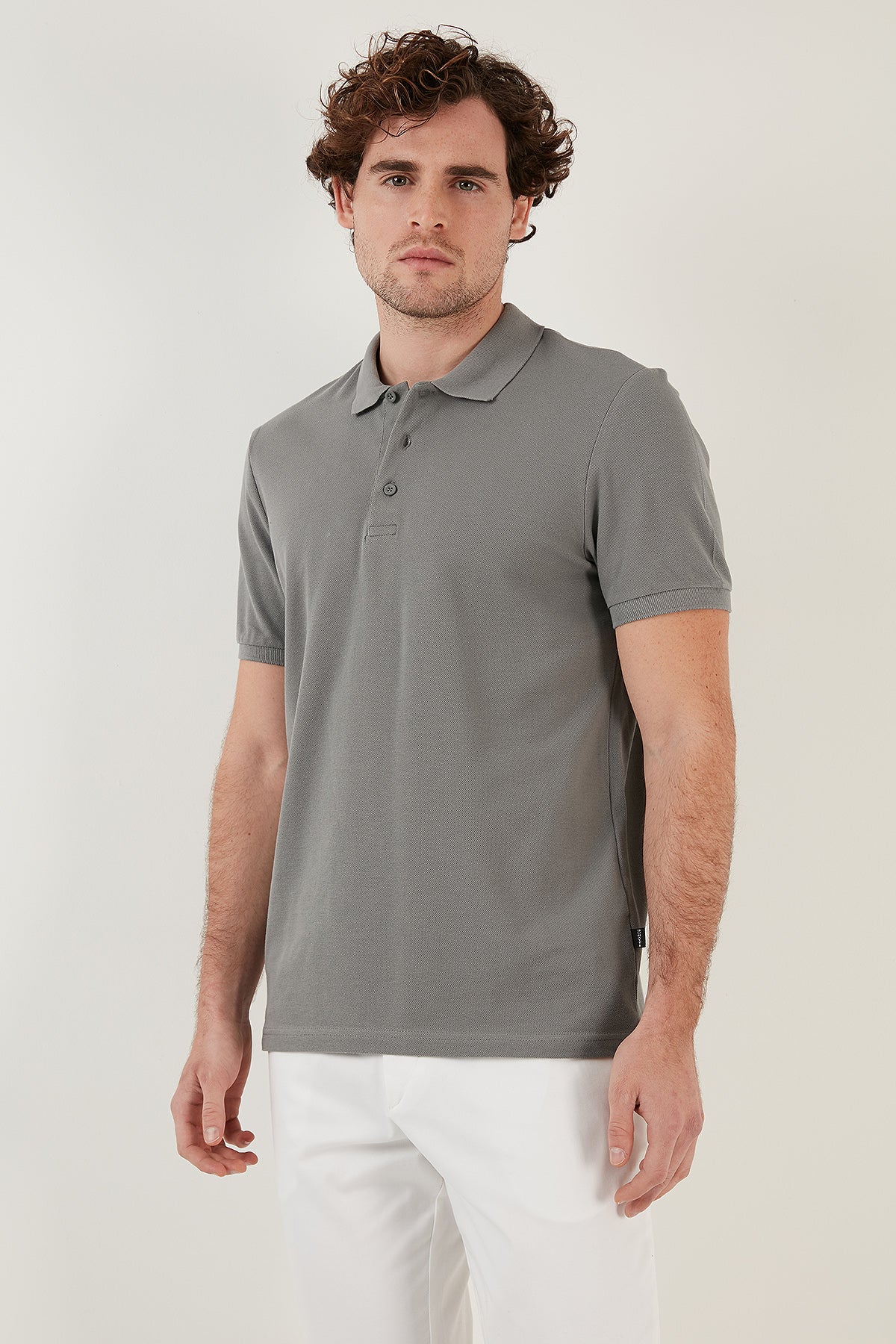 Buratti % 100 Pamuk Düğmeli Regular Fit Erkek Polo T Shirt 5902127 AÇIK HAKİ