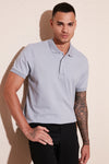 Buratti % 100 Pamuk Düğmeli Regular Fit Erkek Polo T Shirt 5902127 AÇIK GRİ