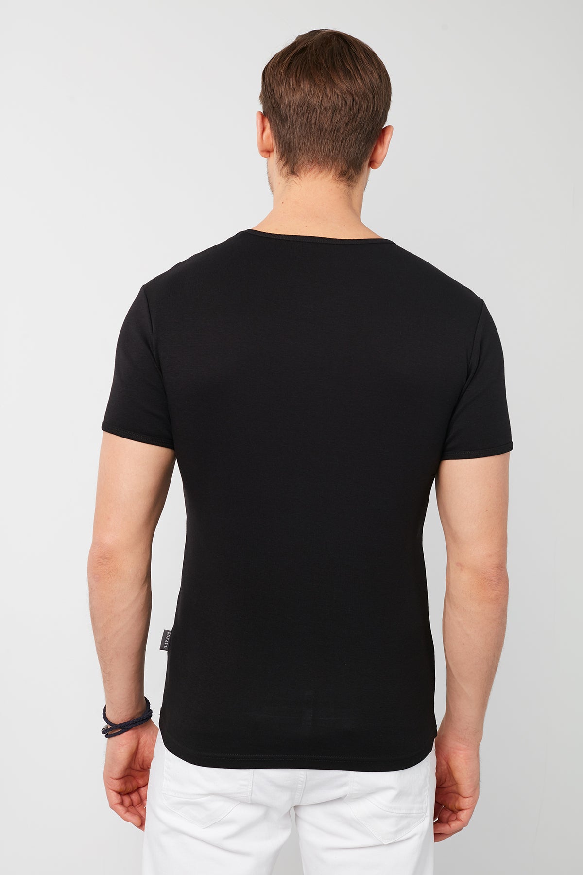 Buratti % 100 Pamuklu V Yaka Basic Erkek T Shirt 5902144 SİYAH