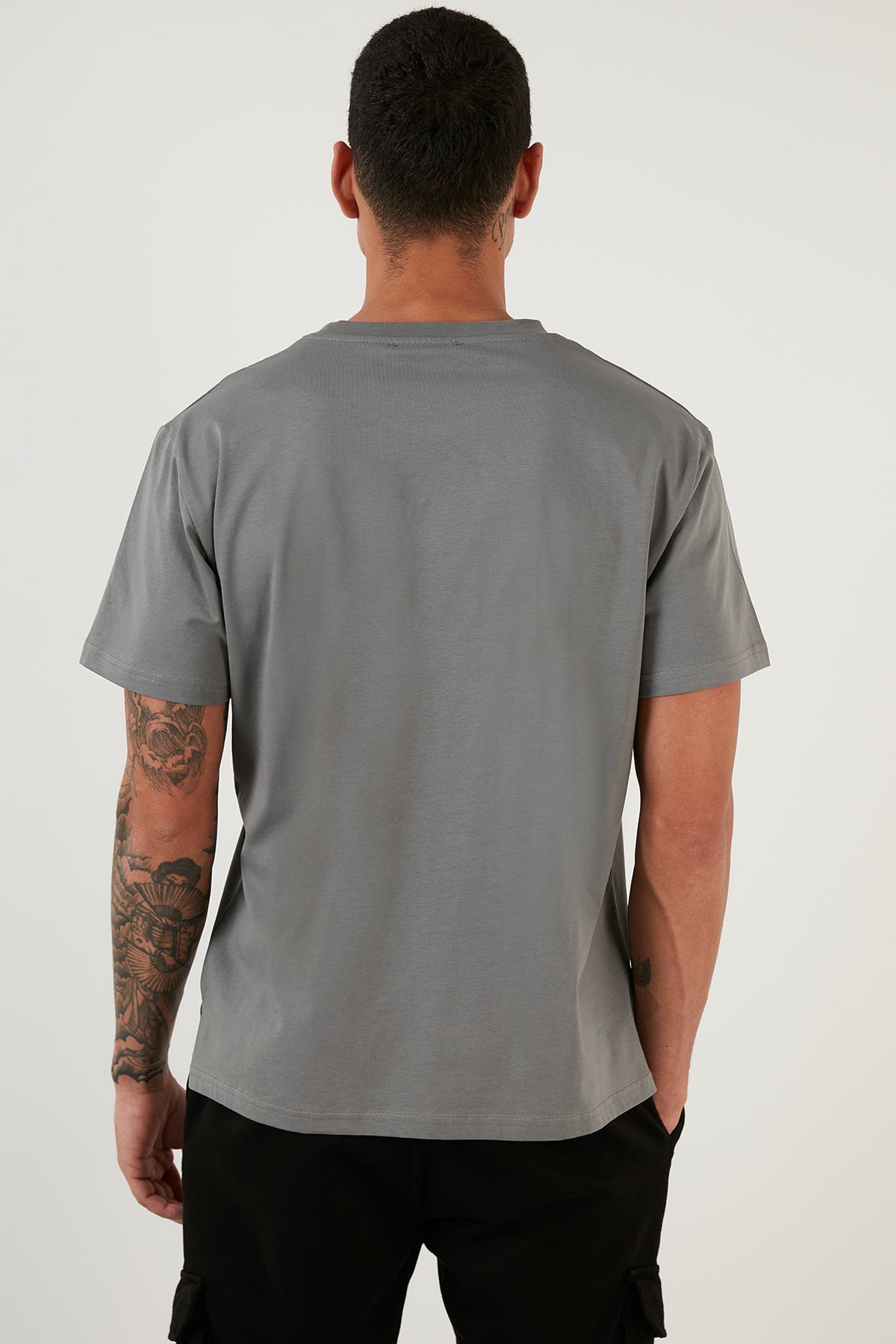 Buratti Regular Fit Bisiklet Yaka Pamuklu Basic Erkek T Shirt 5902271 AÇIK HAKİ