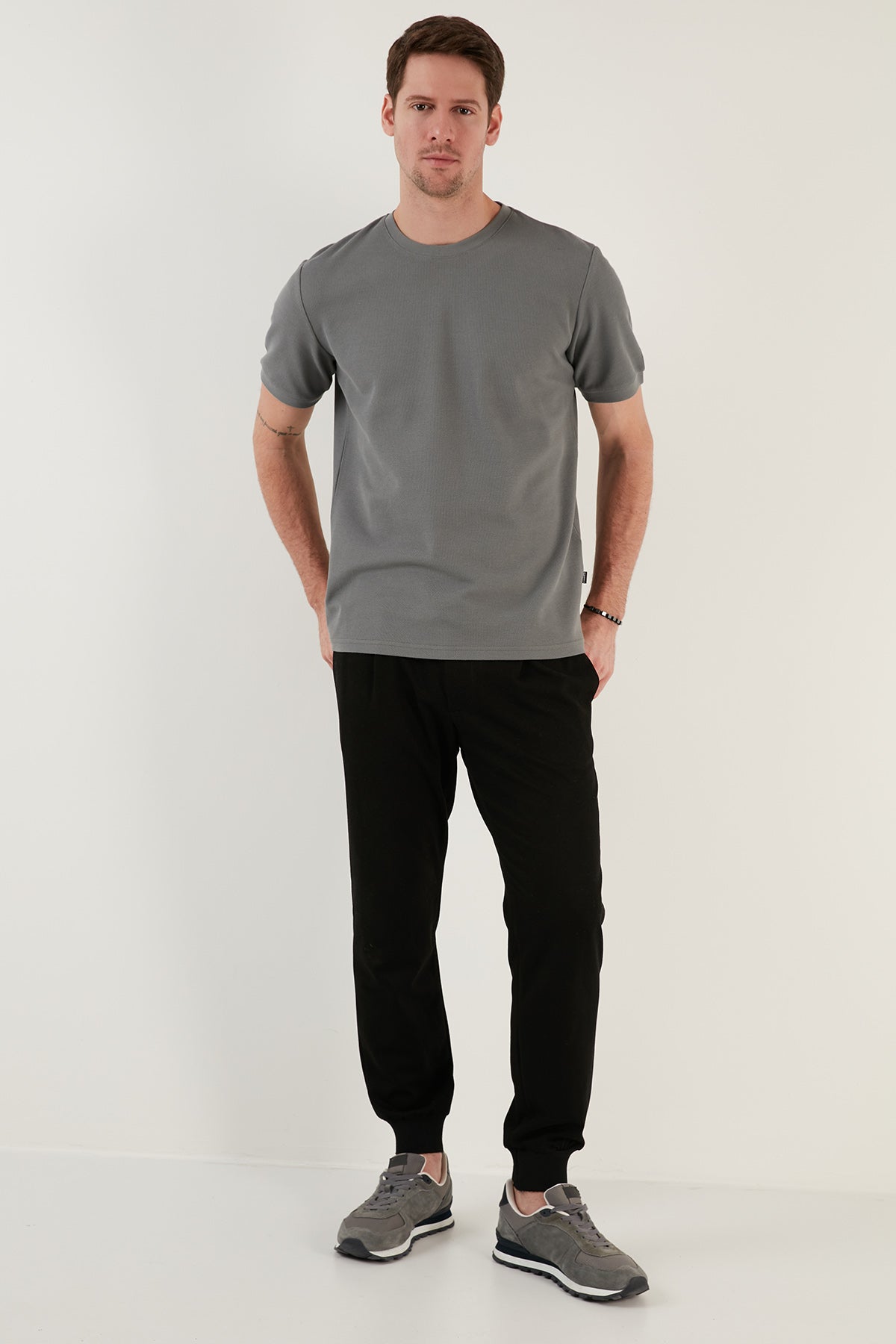 Buratti Pamuklu Bisiklet Yaka Basic Erkek T Shirt 5902387 AÇIK HAKİ