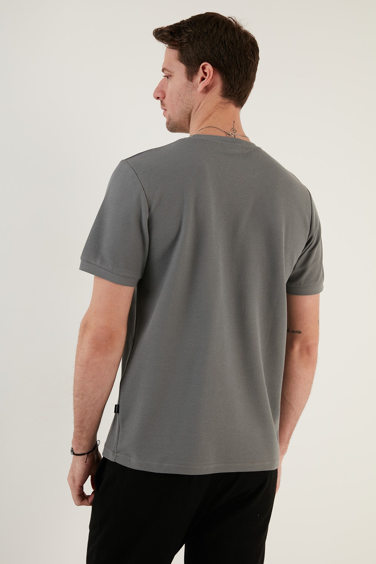 Buratti Pamuklu Bisiklet Yaka Basic Erkek T Shirt 5902387 AÇIK HAKİ