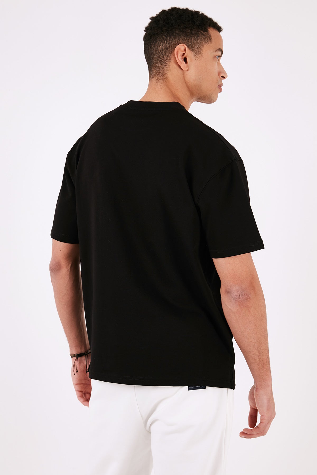 Buratti Pamuklu Bisiklet Yaka Relaxed Fit Basic Erkek T Shirt 5902610 SİYAH