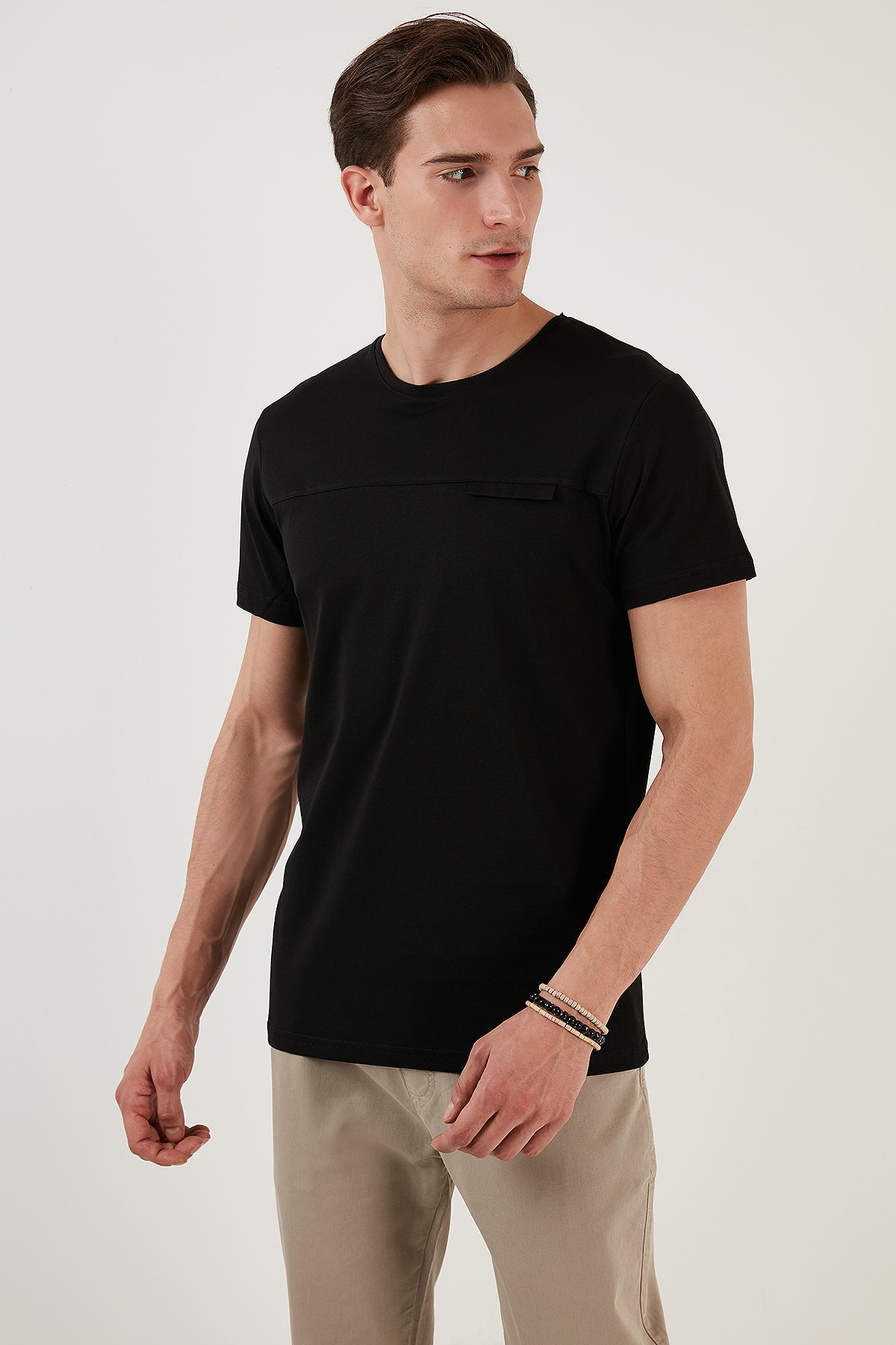 Buratti % 100 Pamuk Regular Fit Bisiklet Yaka Erkek T Shirt 5902615 SİYAH