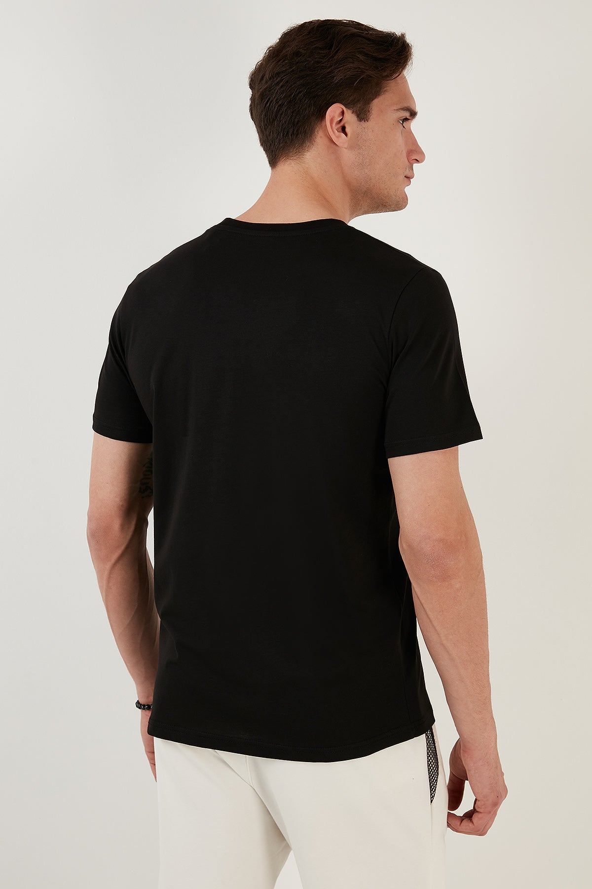 Buratti % 100 Pamuk Regular Fit Bisiklet Yaka Erkek T Shirt 5902620 SİYAH