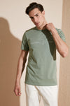 Buratti % 100 Pamuk Regular Fit Bisiklet Yaka Erkek T Shirt 5902620 ELMA YEŞİLİ