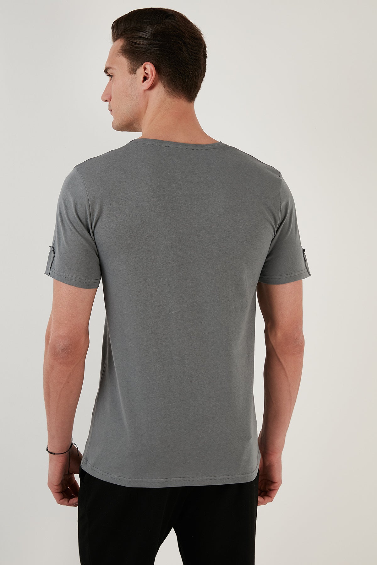 Buratti % 100 Pamuk Regular Fit Bisiklet Yaka Erkek T Shirt 5902622 AÇIK HAKİ