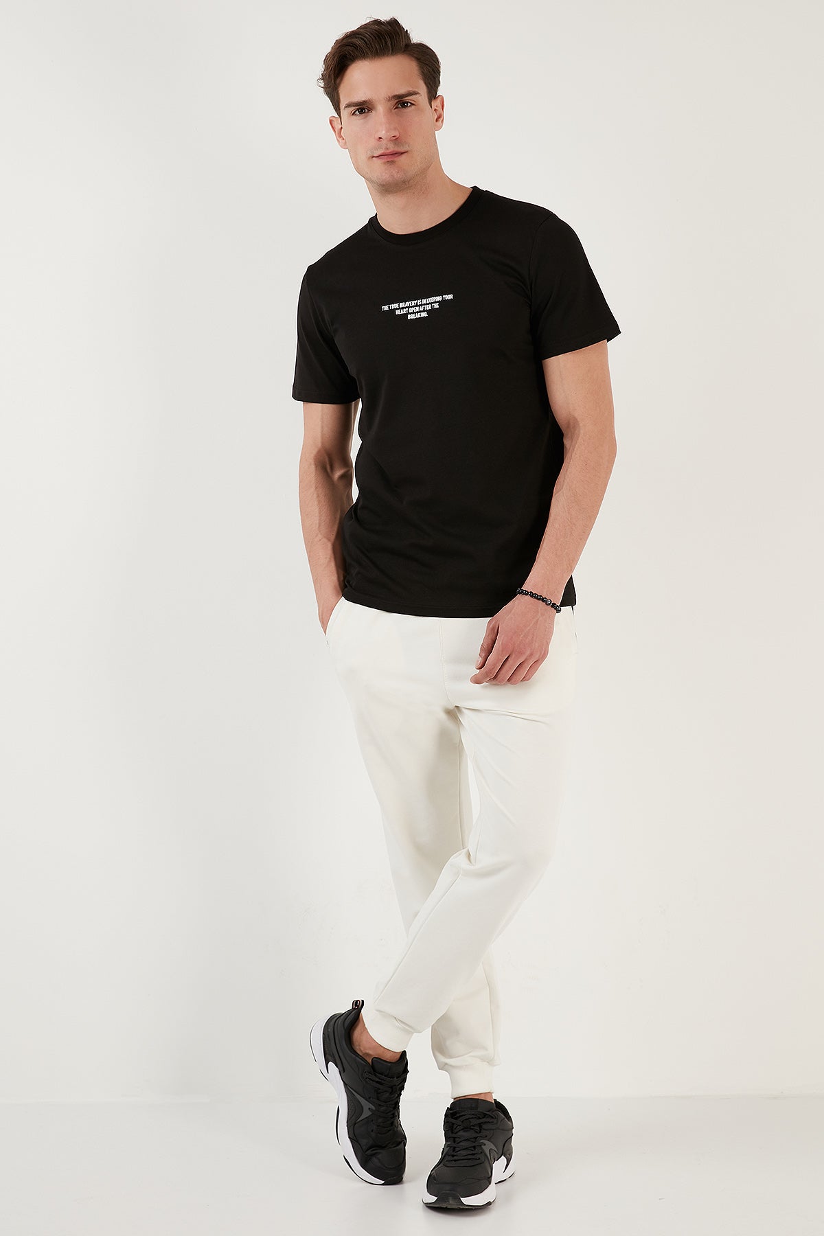 Buratti % 100 Pamuk Regular Fit Bisiklet Yaka Erkek T Shirt 5902624 SİYAH