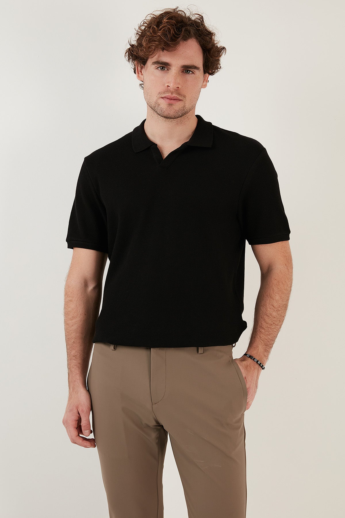 Buratti Pamuklu Regular Fit Erkek Polo T Shirt 5902645 SİYAH