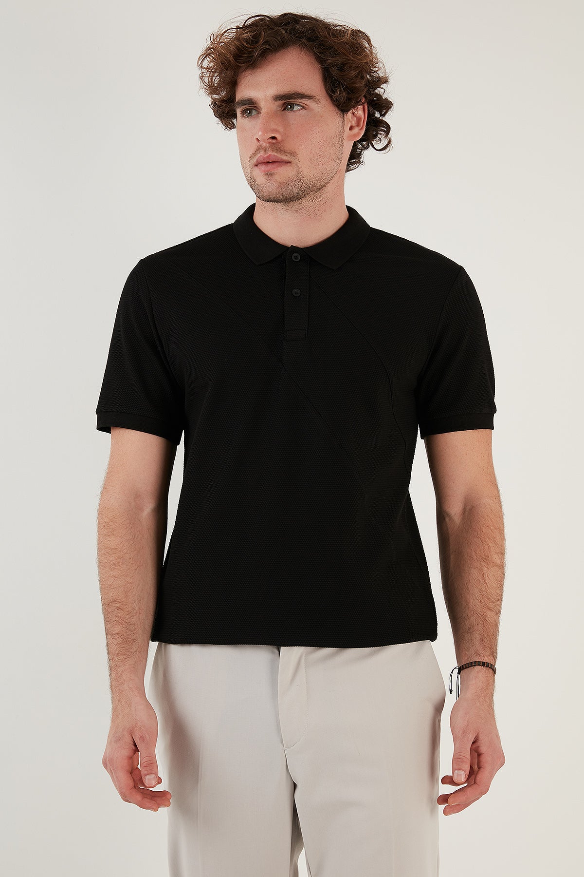 Buratti Pamuklu Regular Fit Düğmeli Erkek Polo T Shirt 5902654 SİYAH