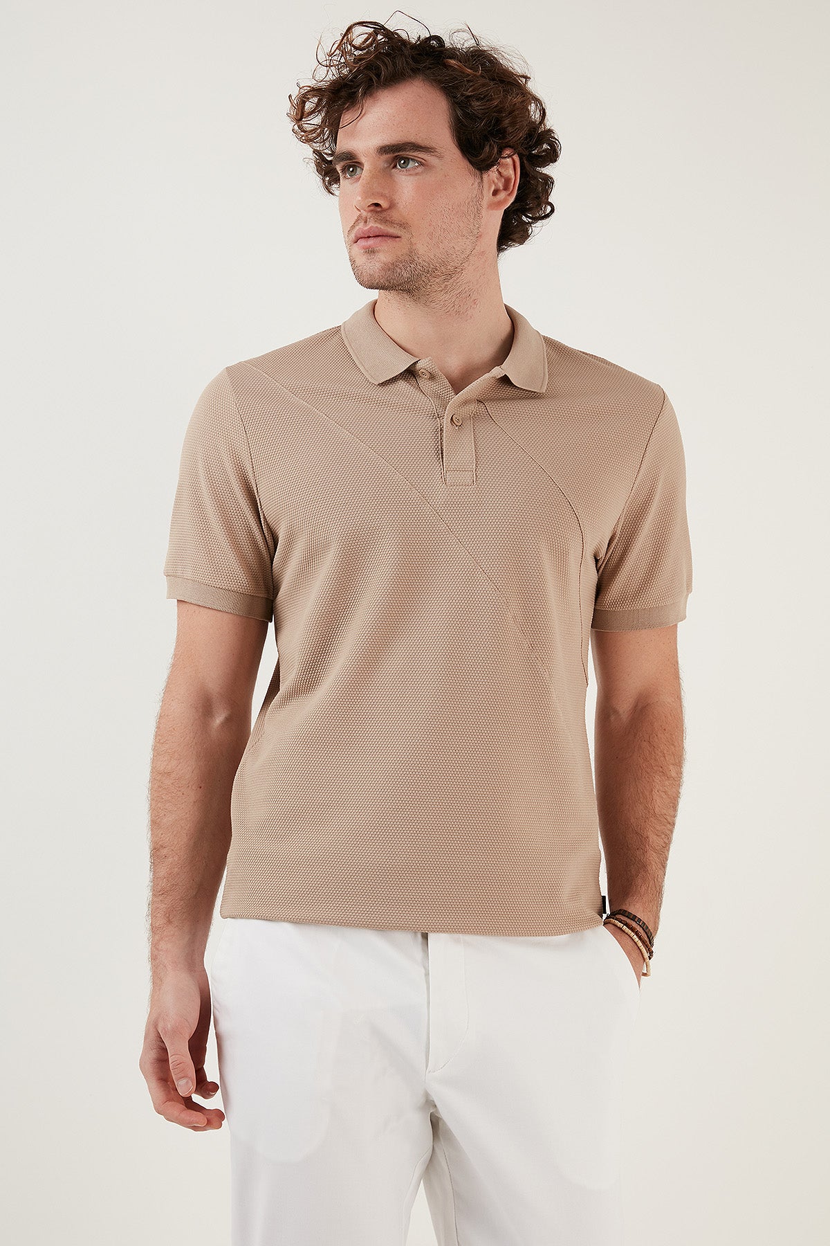 Buratti Pamuklu Regular Fit Düğmeli Erkek Polo T Shirt 5902654 VİZON