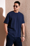 Buratti Pamuklu Bisiklet Yaka Regular Fit Basic Erkek T Shirt 5902731 İNDİGO