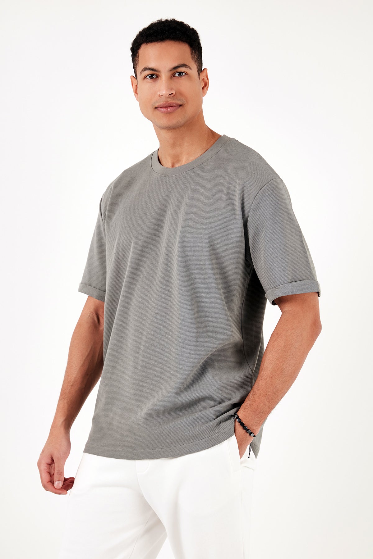 Buratti Pamuklu Bisiklet Yaka Regular Fit Basic Erkek T Shirt 5902731 AÇIK HAKİ