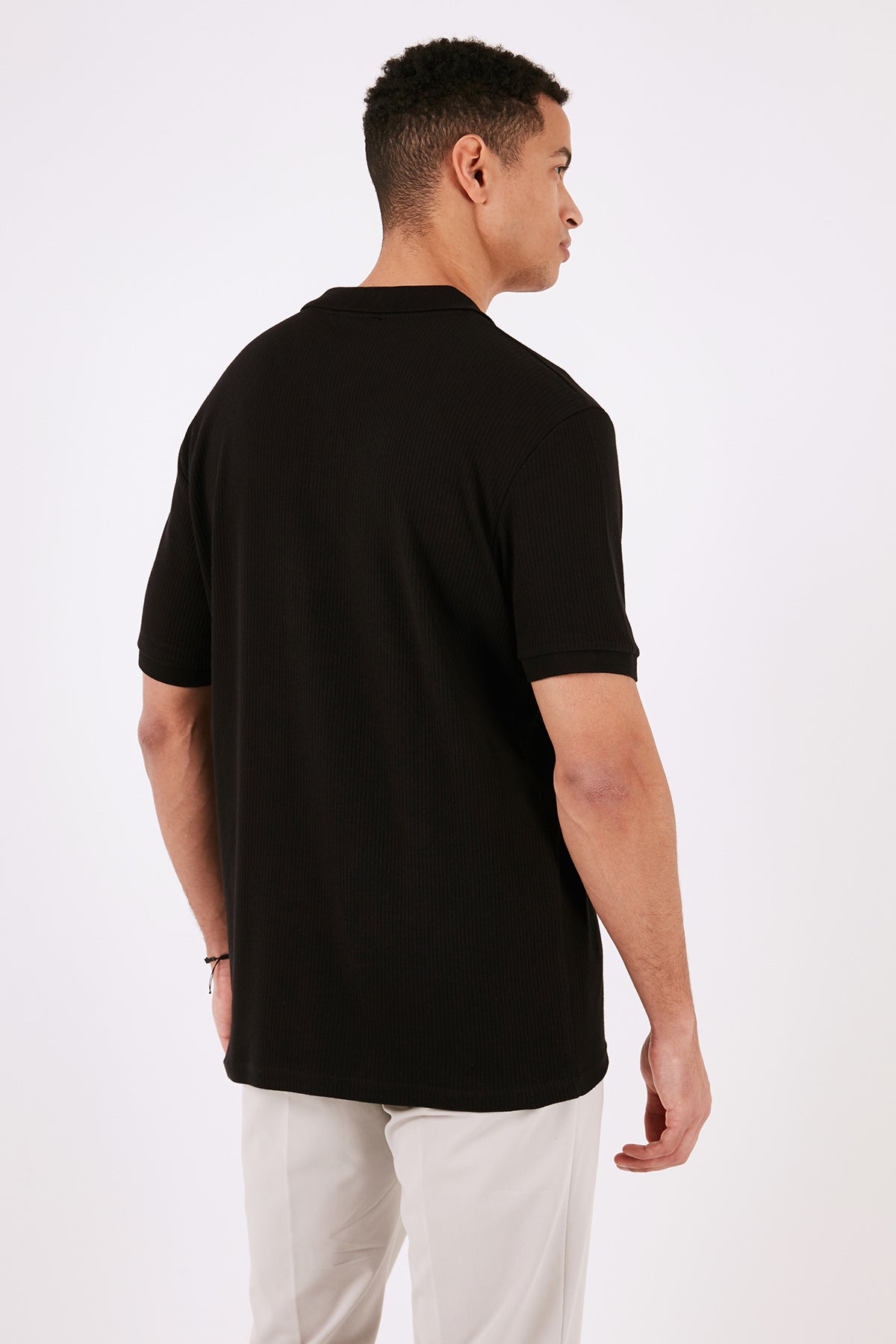 Buratti Pamuklu Regular Fit Fermuarlı Erkek Polo Yaka T Shirt 5902738 SİYAH