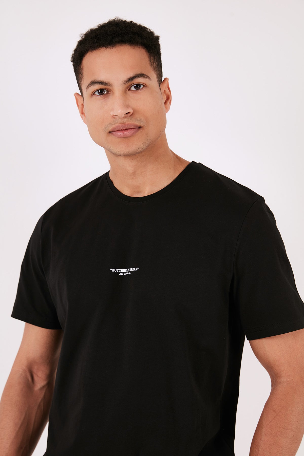 Buratti % 100 Pamuk Bisiklet Yaka Regular Fit Erkek T Shirt 5902757 SİYAH