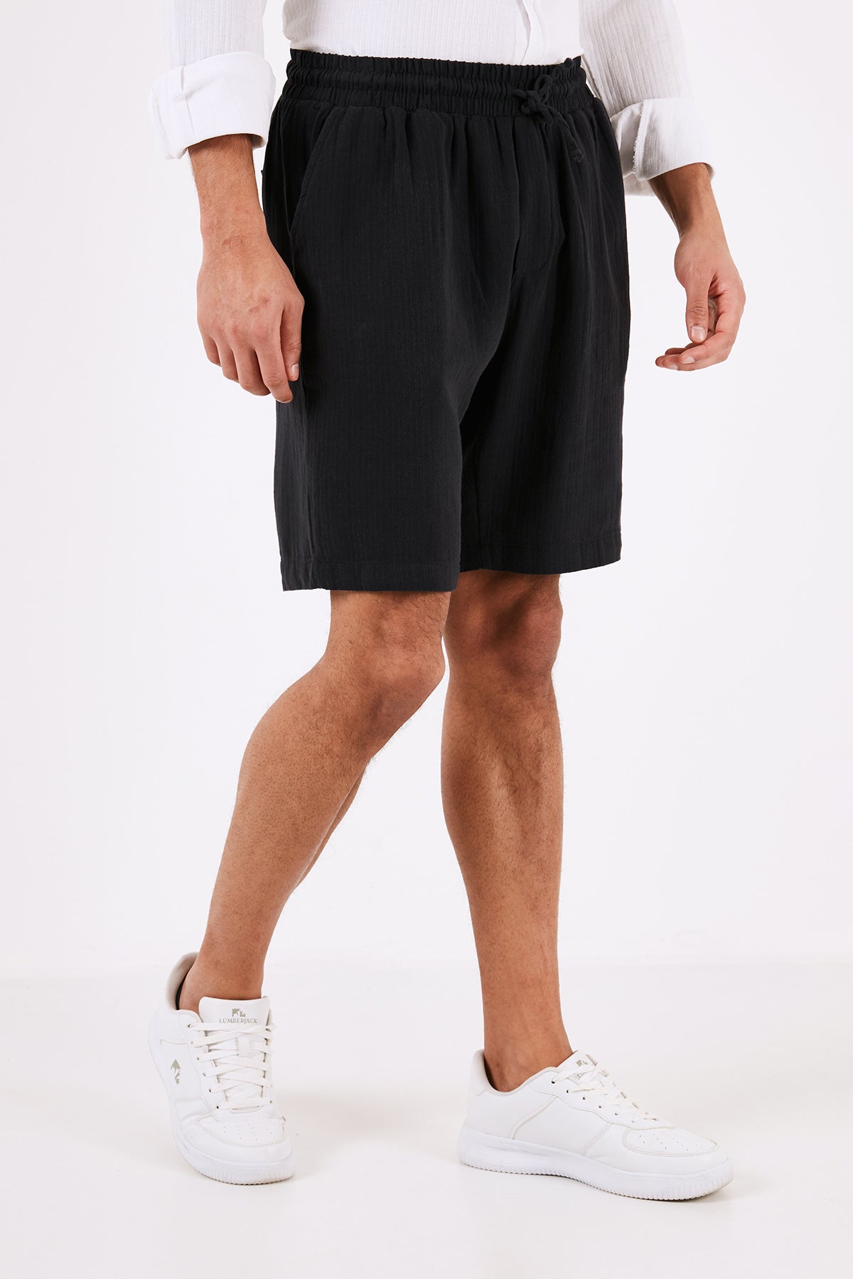 Buratti Pamuklu Regular Fit Cepli Müslin Erkek Short CF24S657802 LACİVERT