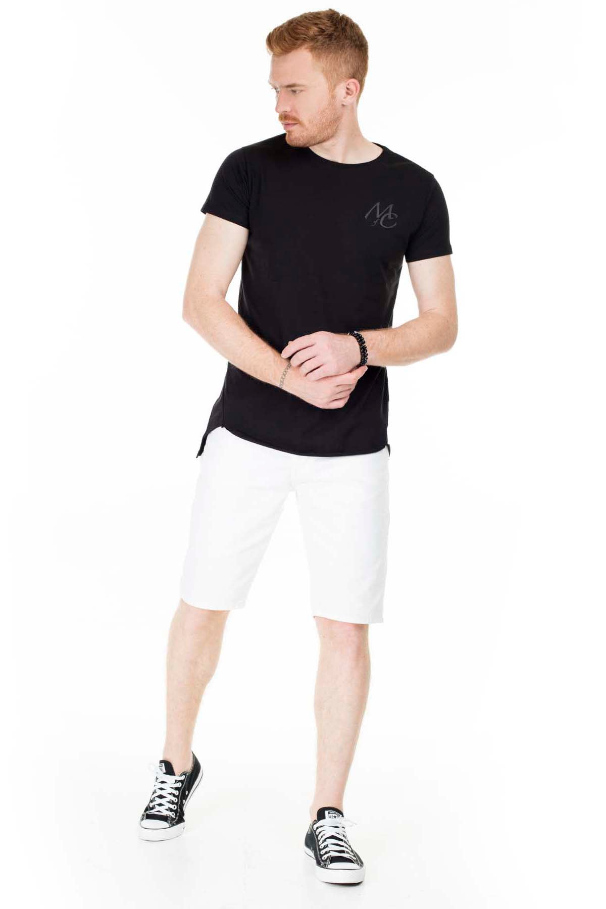 Buratti Bisiklet Yaka Slim Fit Erkek T Shirt 5412055M SİYAH