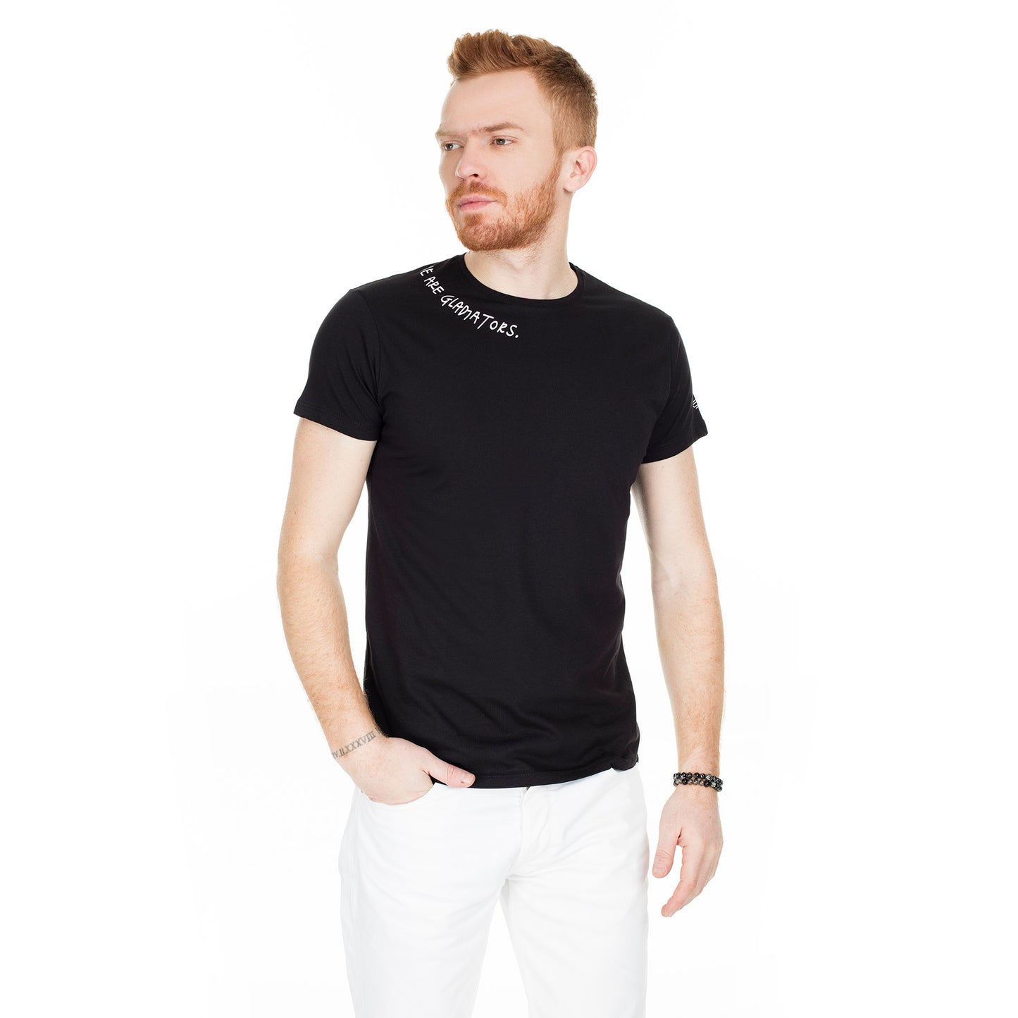 Buratti Yazı Detaylı Bisiklet Yaka Erkek T Shirt 54130 SİYAH